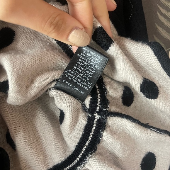 Rebecca Taylor Jacquard Dot Sweater size large - Picture 8 of 10